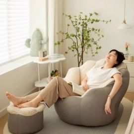 Lazy sofa, bedroom, living room, small apartment for rent, single person, small sofa, stool, lounge chair, tatami, internet famous chair