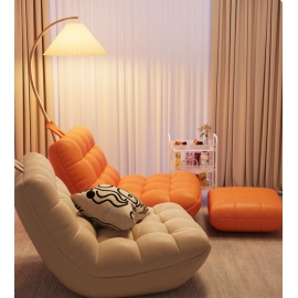 Lazy sofa, reclining or sleeping caterpillar, single bedroom, small sofa, master bedroom, lounge chair, tatami, balcony, leisure chair