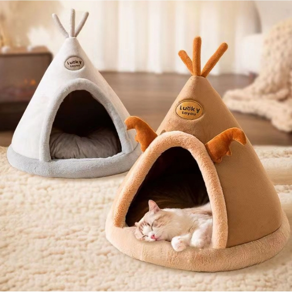 Cat Nest Four Seasons Universal Closed House Cat House Winter Warmth Removable Washable Internet Celebrity Winter Cat Mattress Supplies