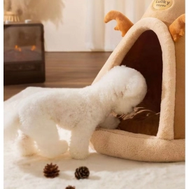 Cat Nest Four Seasons Universal Closed House Cat House Winter Warmth Removable Washable Internet Celebrity Winter Cat Mattress Supplies