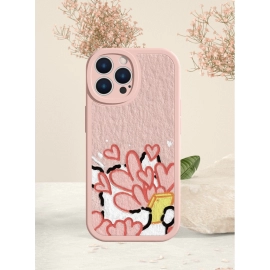 Suitable for Apple 15 Plus phone case with lines, small dog, iPhone 14 Promax, couple, iPhone 13 mini, love