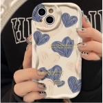 Suitable for Apple 15promax phone case, new iPhone 14, high-end feel, 13pro, love English, 12 blue pink