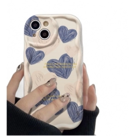 Suitable for Apple 15promax phone case, new iPhone 14, high-end feel, 13pro, love English, 12 blue pink