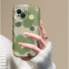 Suitable for Apple 15Promax phone case, new iPhone 14, high-end feel, 13Pro oil painting, flower 12, cute 1