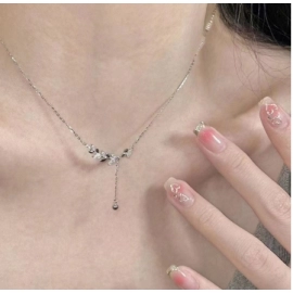 Wheat ear necklace for women, light luxury, niche design, high-end feel, Instagram does not fade, Valentine's Day gift for girlfriend