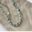 Natural turquoise pearl necklace for summer, fresh and colorful, luxurious and exquisite dopamine bead necklace